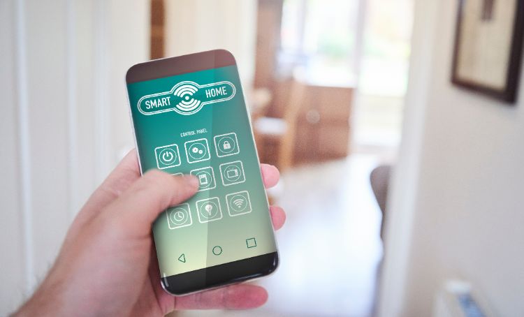 A smart phone to control smart home features - ECF