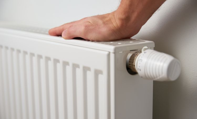 A radiator in a rental property - ECF