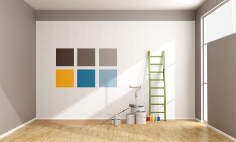 a freshly painted wall in an apartment - tenant improvement allowance