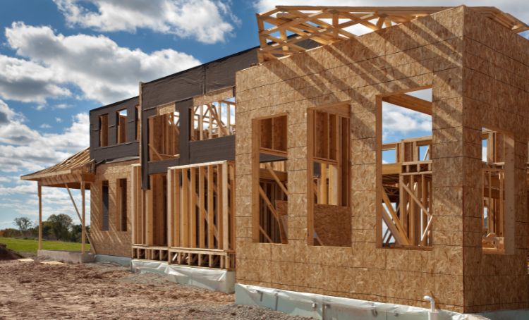 A new build property under construction - Financing a New Home Build - ECF